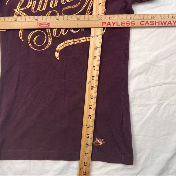 Bundle Nike Sportswear Running Sucks Maroon T Shirt Slim Fit Small & Dri Fit S - Picture 7 of 9